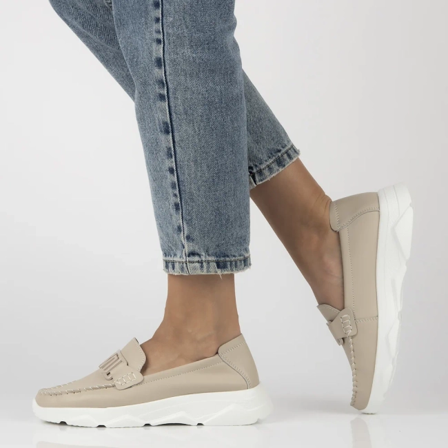 Leather shoes Filippo DP6763/25 BE beige