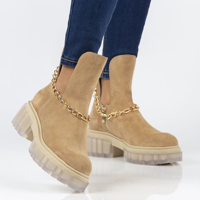 Suede ankle boots Filippo 30065 camel