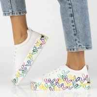 Leather shoes Filippo DP3533/24 WH MLT white