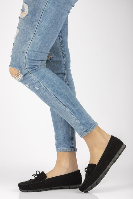 Leather loafers Filippo DP1204/21 BK black