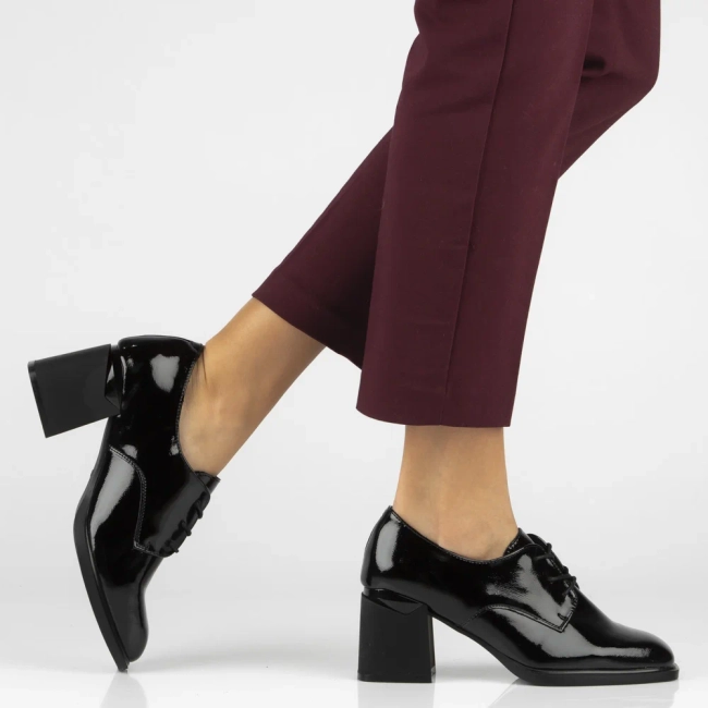 Leather shoes Filippo DP7397/25 BK L black