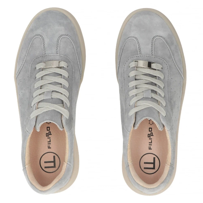 Leather sneakers Filippo DP7524/26 GR grey