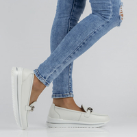 Leather shoes Filippo DP3555/22 WH white