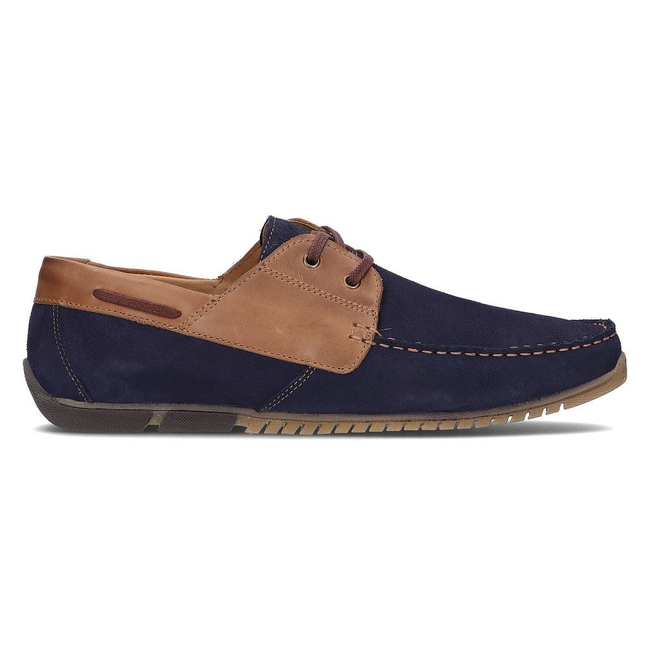 Leather shoes Filippo 5329-2 navy blue