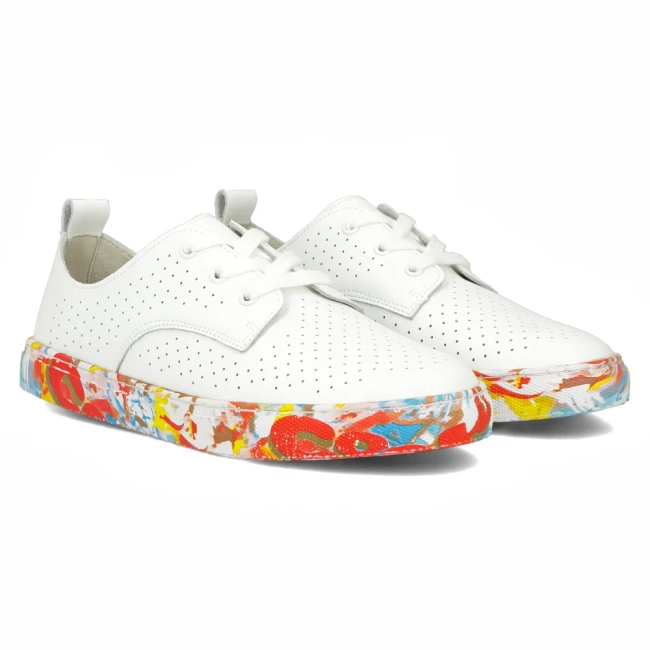 Leather shoes Filippo DP6206/24 WH white