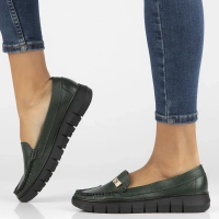 Leather loafers Filippo 10167 green