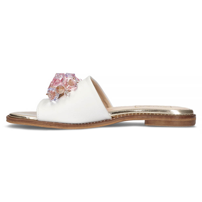 Leather flip-flops Filippo 177 white