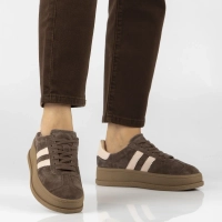 Skórzane sneakersy Filippo DP7995/26 D BR brązowe