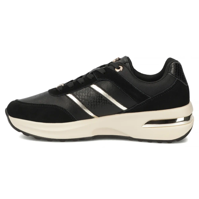 Skórzane sneakersy Filippo DP7772/26 BK czarne