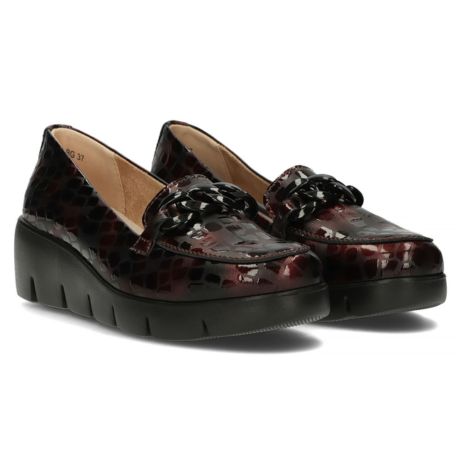 Leather shoes DP4128/23 BG burgundy