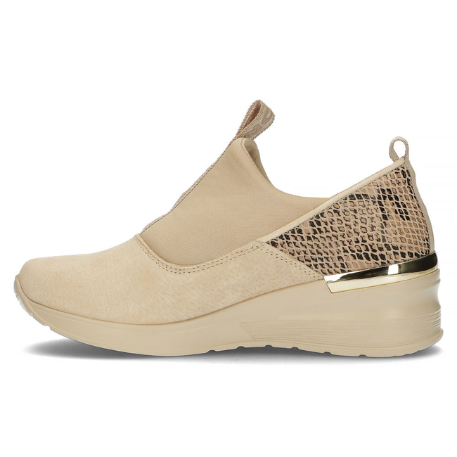 Skórzane Sneakersy Filippo DP1689/22 BE beżowe