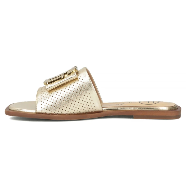Leather flip-flops Filippo DK6985/25 GO gold