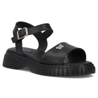 Leather sandals Filippo DS6811/25 BK black