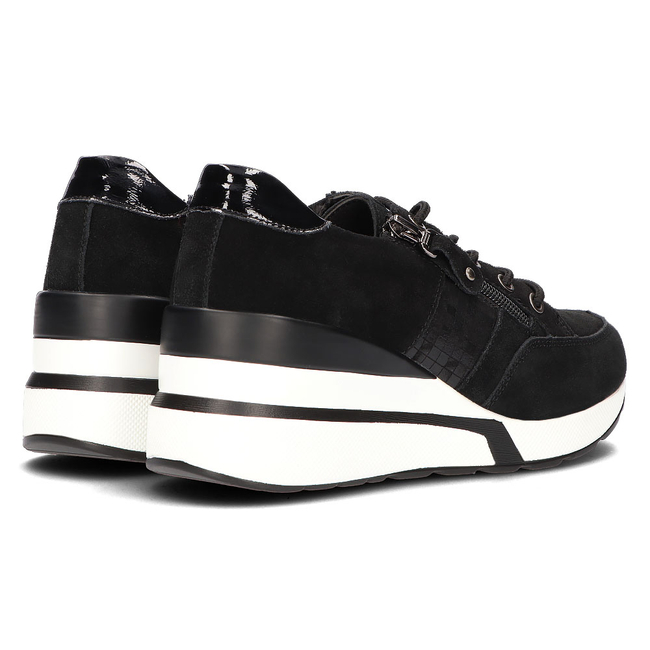Leather sneakers Filippo DP3176/21 Bk black