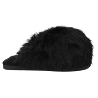 Fur slippers Filippo DK7475/25 BK black
