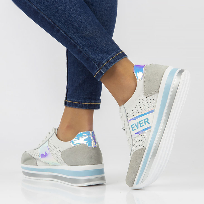 Leather Sneakers Filippo DP1414/22 BL blue