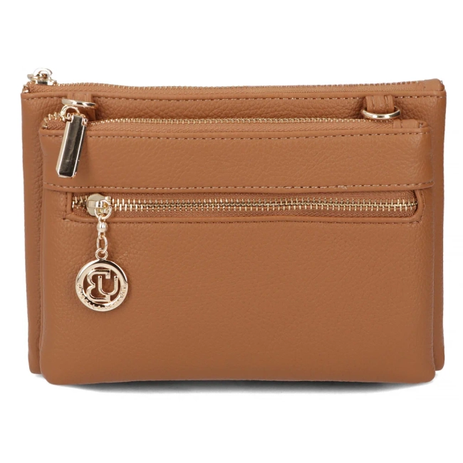 Red shoulderbag gold accent