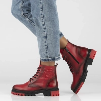 Ankle Boots leather Artiker 53C0796 red