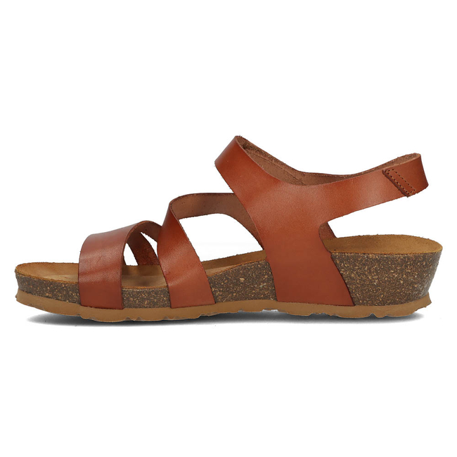 Leather sandals Yokono MONACO-180 brown