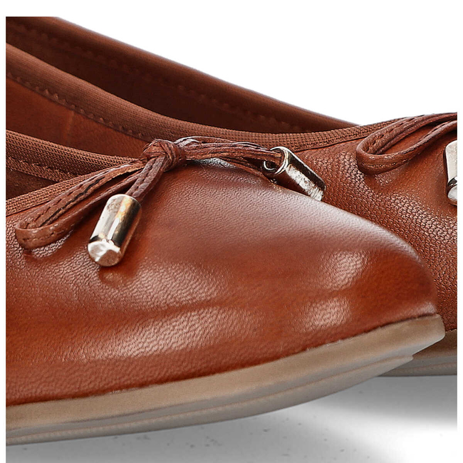 Baleriny S.Oliver 5-22112-24 302 Cognac Nappa