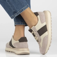 Leather sneakers Filippo DP7509/26 BE beige