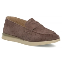 Skórzane mokasyny Filippo DP7663/26 D BR brązowe