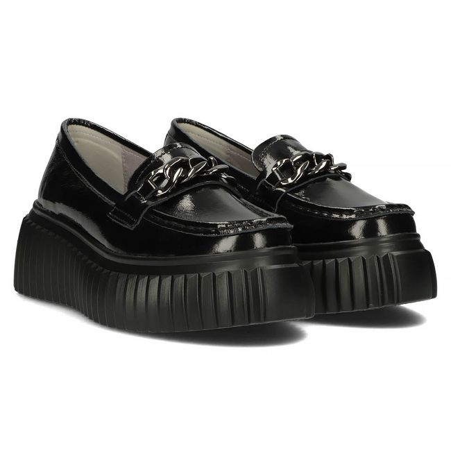 Leather shoes Filippo DP4450/23 BK L black