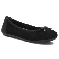 Skórzane baleriny Rieker 43850-01 czarne