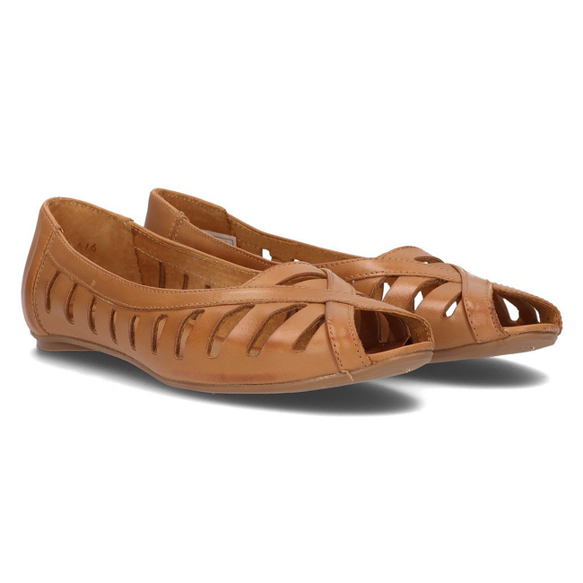 Leather ballerinas Filippo 04506 brown