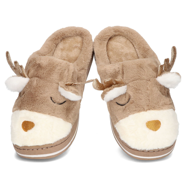Slippers reindeer beige YL30