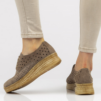 Skórzane półbuty Filippo DP2162/21 SD brązowe