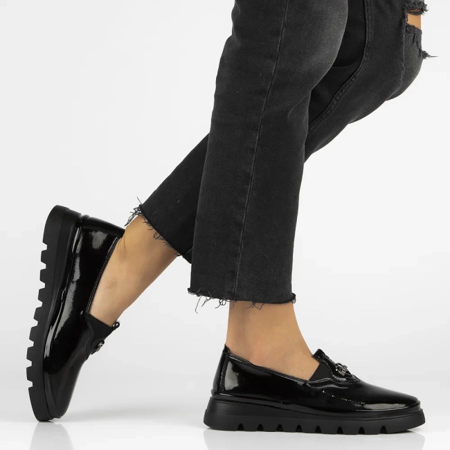 Leather shoes Filippo DP7170/25 BK L black