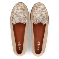 Leather loafers Filippo 10118 beige