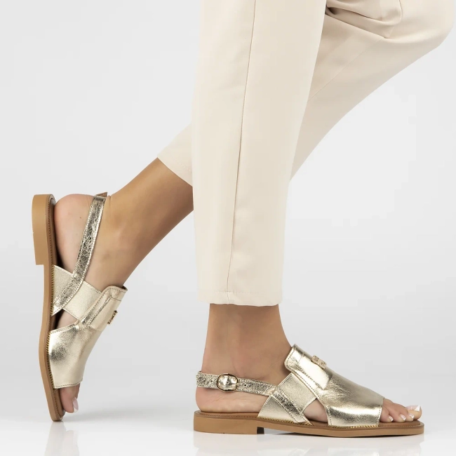 Leather sandals Filippo 40385 gold