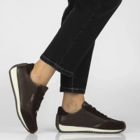 Skórzane sneakersy Filippo DP7979/26 D BR brązowe