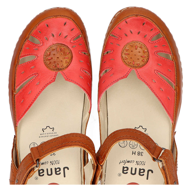 Sandals Jana 8-28110-22 599 Red Combination