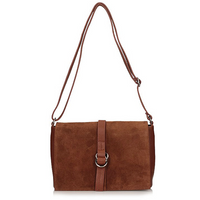 Handbag Toscanio Leather Messenger Bag C108 red