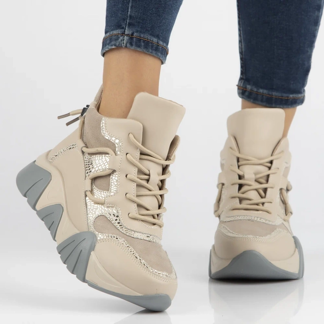 Leather ankle boots Filippo DBT6367/24 BE beige