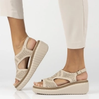 Leather sandals Filippo DS6819/25 BE beige