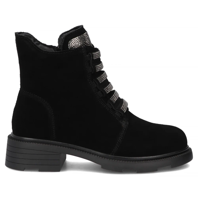 Leather ankle boots Filippo DBT7297/25 BK black