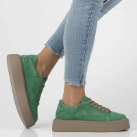Leather sneakers Filippo DP6119/25 GE green