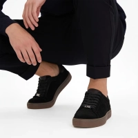 Skórzane sneakersy Filippo MP8272/26 BK czarne