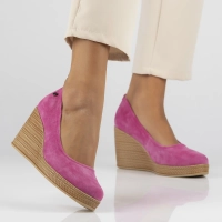 Leather shoes Filippo DP3521/24 FH fuchsia