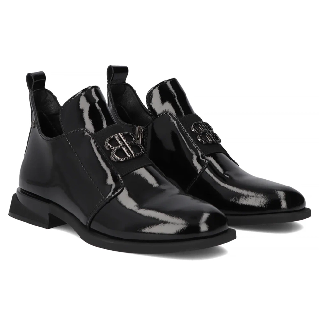 Leather ankle boots Filippo DBT4763/25 BK black