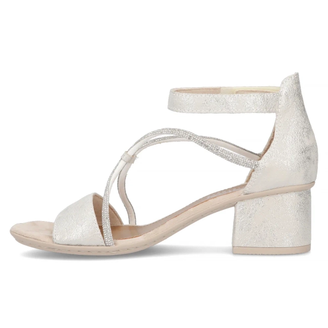 Sandals Rieker 64654-40 silver