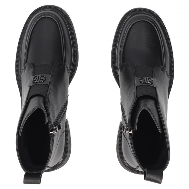 Skórzane botki Filippo DBT8239/26 BK czarne