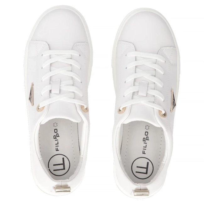 Leather shoes Filippo DP3533/25 WH white