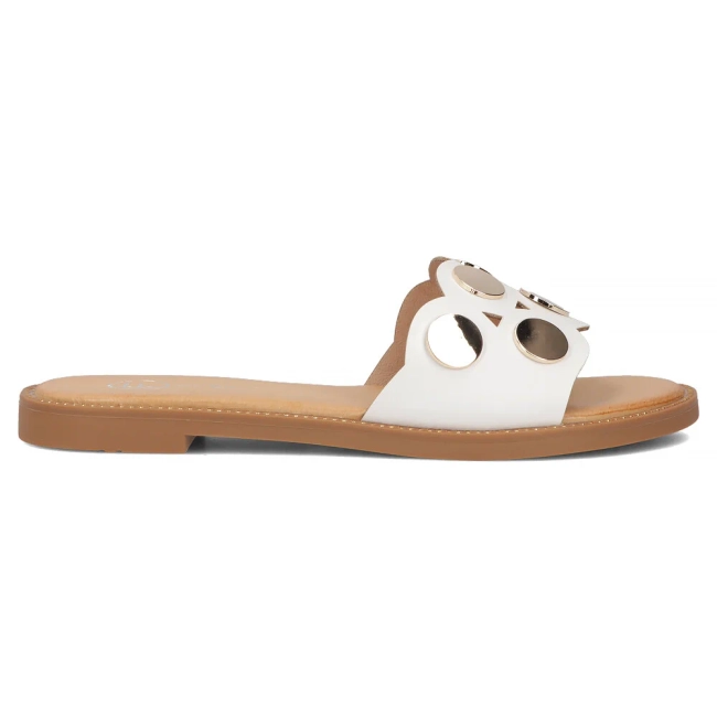 Klapki Filippo DK6924/25 WH białe