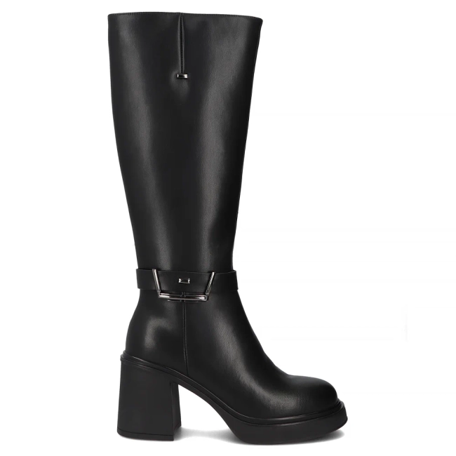 Leather boots Filippo DKZ7235/25 BK black