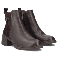 Leather ankle boots Filippo DBT8042/26 D BR brown